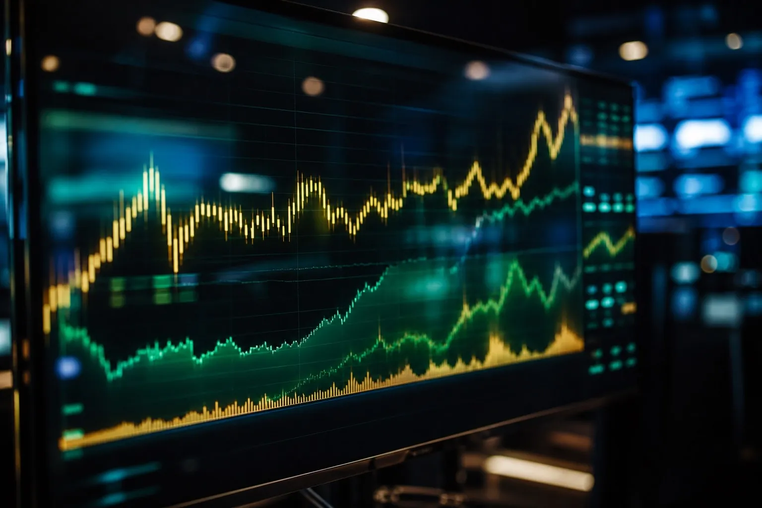 Abstract market graphs in a quiet office